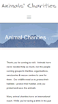 Mobile Screenshot of animalscharities.co.uk