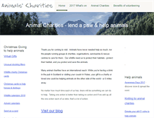 Tablet Screenshot of animalscharities.co.uk